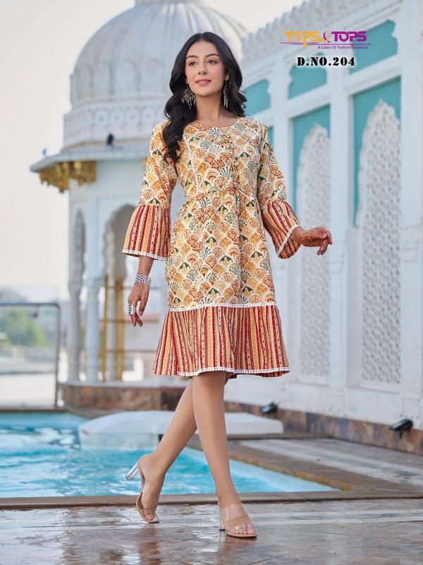 Tips And Tops Fusion Vol 2 Short Cotton  Designer Kurti Collection